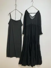 snidel スナイデル SWNO241231 定価15950円 ニットティアード ワンピース sizeONE/黒 ■■レディース