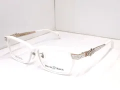 ☆ニューモデル☆未使用品☆メタルエッジ　メガネフレーム　ME-1054　セル　ホワイト/ゴールド系