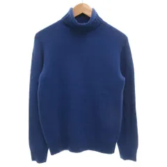 トゥモローランド トリコ TOMORROWLAND tricot タートルネックニット セーター 長袖 厚手 ウール S 青 ブルー /GV