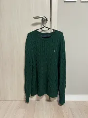 ポロ ラルフローレン ラウンドネック ニット グリーン