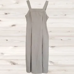 A1137 ジーユー GU オーバーオール サロペット (S) グレー 無地