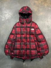 ザノースフェイス CHECK ダウン ケープ