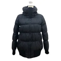 【美品】INDIVI ダウンジャケット レディース 裾袖リブ仕様 ダウン90% フェザー10% ネイビー サイズ38【ZK71】