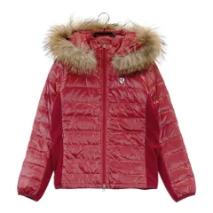 サイズ：M CALLAWAY SELECT キャロウェイ セレクト  2WAY ダウンジャケット ファー  レッド系 [240101616469] ゴルフウェア レディース ストスト