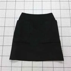 ◇ Θ ビームスハート BEAMS HEART 台形スカート ブラック系 S レディース E  【1601210011979】