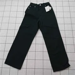 ◇ Θ グレイル GRL f01671 コットンストレートパンツ ブラック系 レディース M E  【1601210011849】