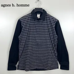 agnes b. homme 00s JAPAN archive checker zip shirt 38 M アニエスべーオム チェック ジップシャツ長袖 チェッカー アーカイブ 日本製 レアのサムネイル