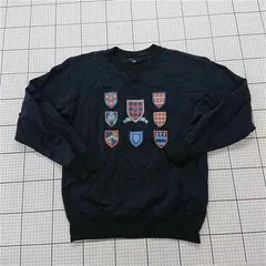 ◇ Θ ユニクロ×JWアンダーソン UNIQLO JW ANDERSON クルーネックスウェット メンズ M 紺系 E  【1601210012099】