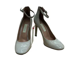 L'AUTRE CHOSE　ロートレショーズ　パンプス 36.5(23.5) グレー  エナメル　アンクルストラップ　ラウンドトゥパンプス　10cmヒール　2000002415121のサムネイル