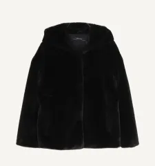 ザラ ベーシック フー Who ブラック ファー コート