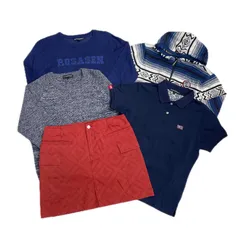 中古 レディース ロサーセン ROSASEN 半袖ポロシャツ M ゴルフウェア　コーディネート　5点まとめ売り　美品あり