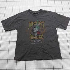 ◇ Θ ディズニー Disney ミッキーマウス プリントTシャツ Lサイズ メンズ E  【1601210013287】
