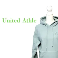 綿混 United Athle バックプリント プルオーバー パーカー 男女兼用 Mサイズ 春 秋 冬  ML-979