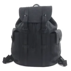 美品▼LOUIS VUITTON ルイヴィトン M20899 モノグラム クリストファーPM トリヨンレザー ノワール バックパック リュック・デイパック 箱付き フランス製 メンズ 定価583,000円