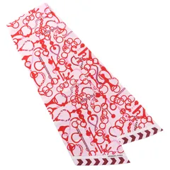 未使用品△HERMES エルメス 093267S MORS ET TRESSES シルク100％ ROSE/ROUGE/BODEAUX マキシツイリーカット スカーフ 箱付き イタリア製 レディース