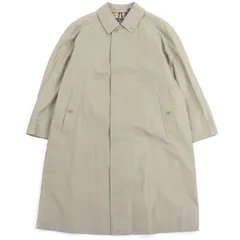 未使用品□Burberrys バーバリー ヴィンテージ デッドストック 裏ノバチェック柄 ステンカラーコート 玉虫色 92-170-5 日本製 メンズ