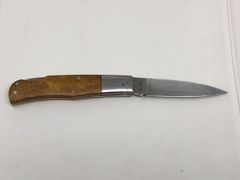 電工ナイフ 関義光 鹿角柄 ジグドボーン アンティーク 折りたたみ