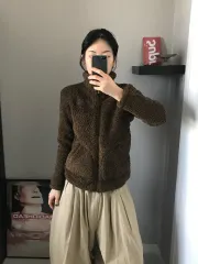 THE NORTH FACE ザノースフェイス ブラウン フリースジップアップ