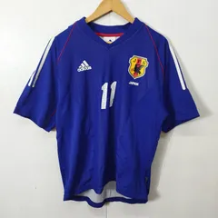 adidas アディダス 00s 日本代表 半袖 ユニフォーム シャツ L ブルー系 JD1005 鈴木 11 スポーツ ウェア サッカー FOOTBALL A897