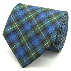 ブルックスブラザーズメーカーズ ブランド ネクタイ チェック柄 シルク 米国製 PO メンズ グリーン BROOKS BROTHERS MAKERS 【中古】