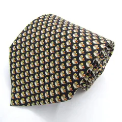 サルヴァトーレフェラガモ ブランド ネクタイ 動物柄 鳥 - イタリア製 PO メンズ イエロー Salvatore Ferragamo 【中古】