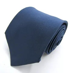 ドミニクフランス クラウン ブランド ネクタイ ヘビーシルク シルク フランス製 PO メンズ ネイビー Dominique France Crown 【中古】