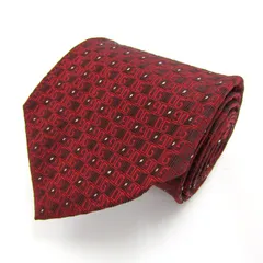 ドルチェ＆ガッバーナ ブランド ネクタイ ロゴグラム DG シルク イタリア製 PO メンズ ワインレッド DOLCE&GABBANA 【中古】