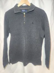 ポロラルフローレン ハーフジップアップ ダークグレー M