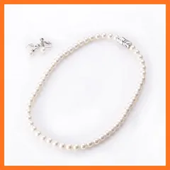 【新品】 プチソワール(東京ソワール) 貝パールマグネットネックレス・イヤリングセット(5614990)・白 1