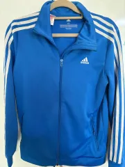 アディダス ブルー トラックジャージ