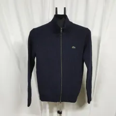 LACOSTE ラコステ メンズ ウール カーディガン ネイビー 95