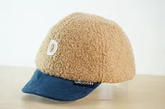 林八百吉  キッズ帽子　男の子　アウトドアキャップ　サイズ４８cm　キャップ　帽子　ベージュ　[[1.1.]]