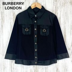 極美品】バーバリーロンドン ノバチェックストレッチデニム 半袖シャツ 