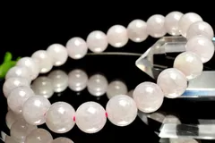 【１点物】希少カラー◇ミャンマー産 ラベンダー翡翠　8.5mm　ブレスレット パワーストーン 天然石 _MC4454
