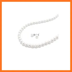 【新品】 [waco blossom] ネックレス ピアス パール セット S 40cm 冠婚葬祭 結婚式 葬式 葬儀 フォーマル レディース 貝パール 日本製 ケース付き