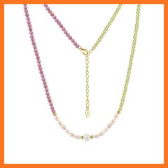 デイジーリン/フォクシー　パワーストーンブローチ＆ネックレス　2WAY　ビジュー デイジーリン/フォクシー パワーストーンブローチ＆ネックレス 2WAY