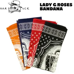 バンダナ ハードラック HARD LUCK LADY G ROSES BANDANA