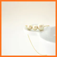 【新品】 [ナオットジュエリー] 14kgf Pellet Cotton Pearl Necklace ゴールド nn002 0