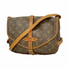 【6ae6236】ルイヴィトン ショルダーバッグ モノグラム ソミュール30 M42256 ブラウン【中古】レディース