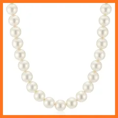 【新品】 miwaki 貝パールネックレス 真珠 パール マグネットクラスプ レディース ジュエリーボックス付き 日本製 ホワイト シルバー n3647 10mm 44cm 1