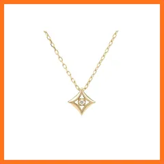 【新品】 PLUSTER ダイヤモンド ネックレス 一粒 (ひし形 ペンダント) アレルギー対応 シルバー925 18金仕上げ コーティング (ギフト ボックス セット) /レディース メンズ ジュエリー アクセサリー 誕生日 クリスマス プレゼント 1