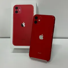 iPhone 11 128GB レッド A2221 au SIMロック解除済み 72% No.F391