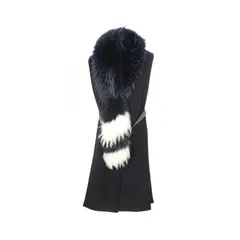 オフホワイト OFF-WHITE ウール カシミヤ コート レディース Used Aのサムネイル