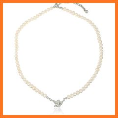 VINTAGE HOLLYWOOD】Pop Color Beads and Pearl Necklace 