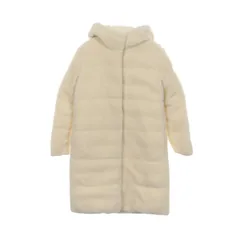 モンクレール MONCLER ダウンジャケット BAGAUD キッズ リバーシブル ボアコート オフホワイト ナイロン BAGAUD ダウンコート リバーシブル レディース Used A