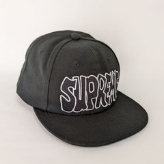 Supreme Creep 6-panel Capキャップ ブラック 刺繍 ロゴ 人気