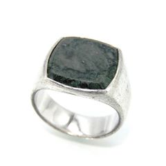 TOM WOOD リングCushion Moss Agate 54 - メルカリ