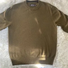 Eddie Bauer エディーバウアー ニット メンズS カーキ 長袖 ウール混 セーター 美品