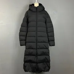 UNIQLO ユニクロ ダウンコート ジップアップ 無地 ブラック 黒 レディース 3XL 大きいサイズ 212-178931