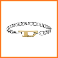 【新品】 Diesel メンズ ステンレススチール ブレスレット, One Size, ステンレス鋼, 宝石なし。 0